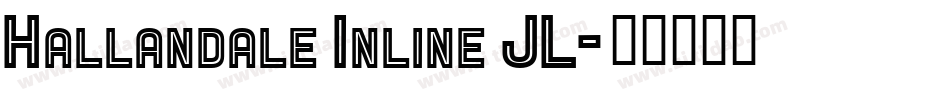 Hallandale Inline JL字体转换